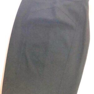 Helmut Lang Black Pencil Straight Skirt Office Party Luxury Designer Stretch XS